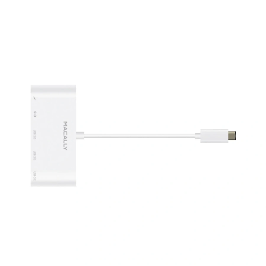 Адаптер Macally 3.1 USB-C to 3 port USB-A (UC3HUB3GBC)